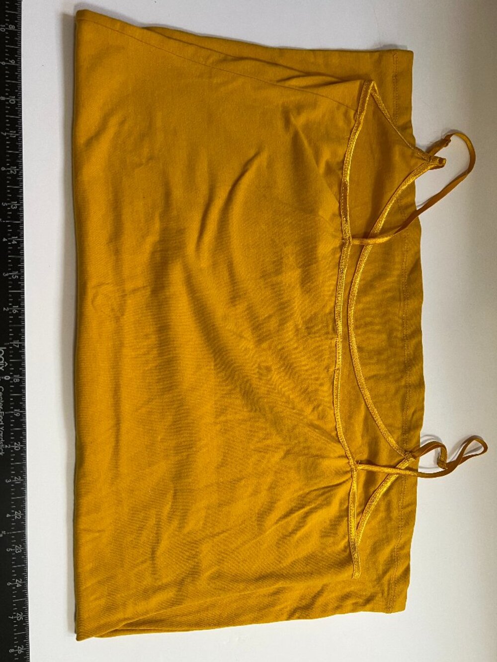Bozzolo Mustard Yellow Spaghetti Strap Tank Top W 3X